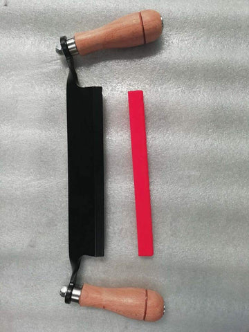 Carmyra draw knife used for debarking wood and surface prep