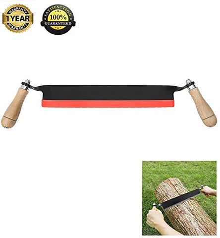 Carmyra draw knife wood-grip handles provide secure, comfortable use