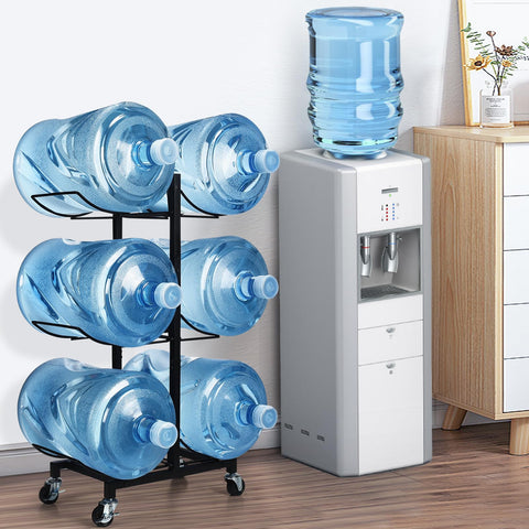 CAROD black durable stand provides sturdy support for six bottles