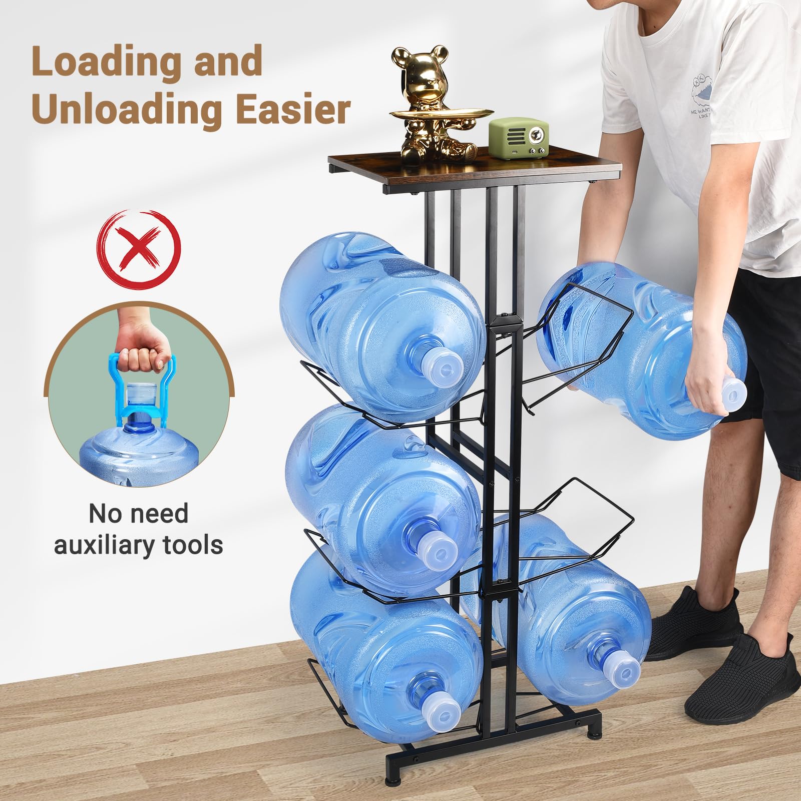 CAROD wood tabletop on the rack suitable for kettles and cups