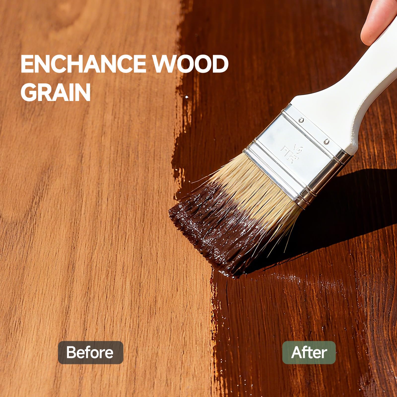CARPOLY all-in-one finish enhances natural grain for various interiors.