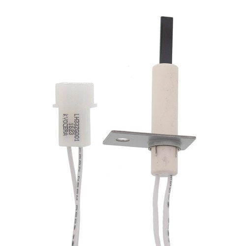 Carrier LH33ZG001 hot surface igniter side view shows durable ceramic element.