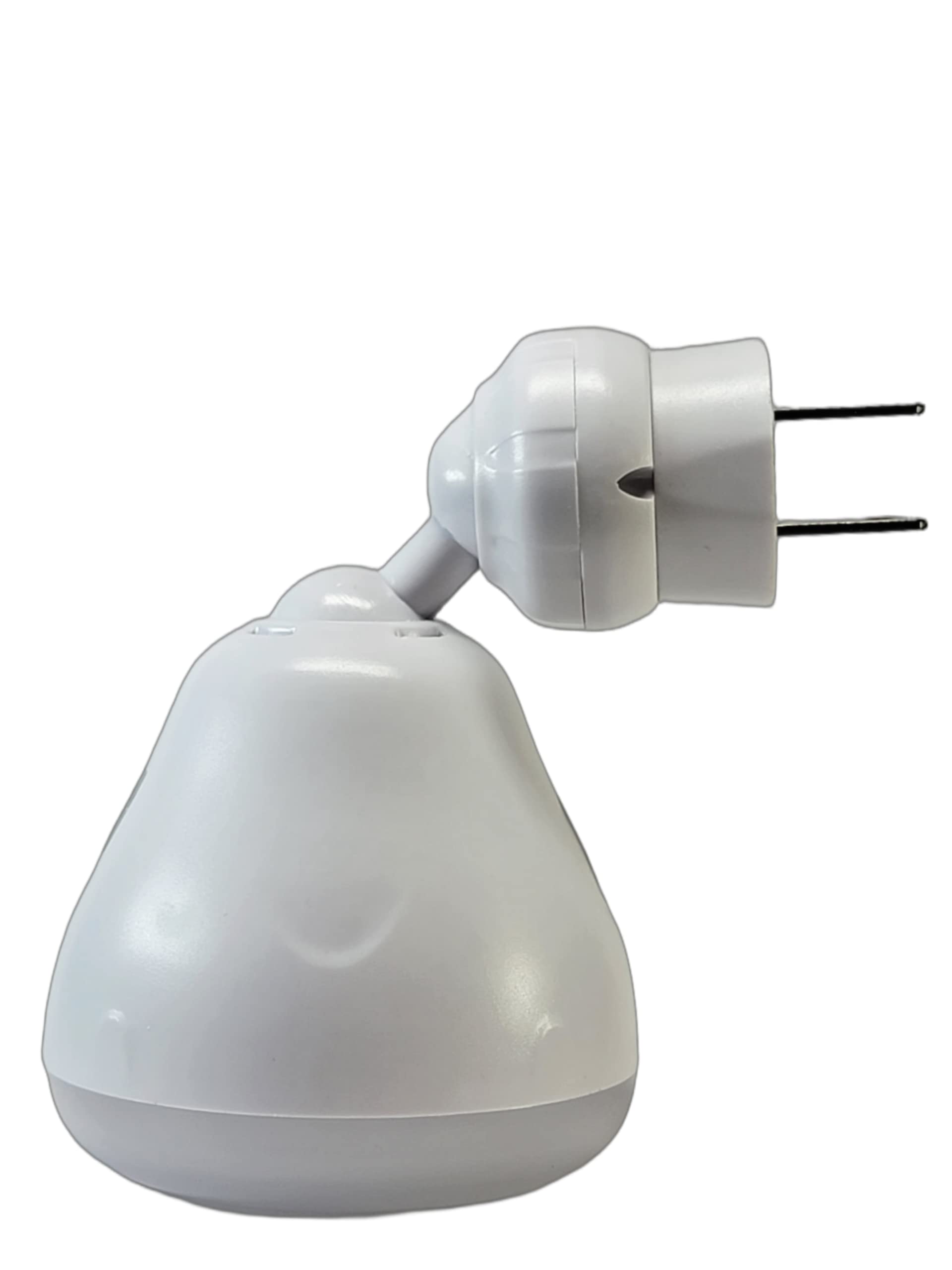Carrismann Bright Night Light plugged into outlet for hands-free entry lighting