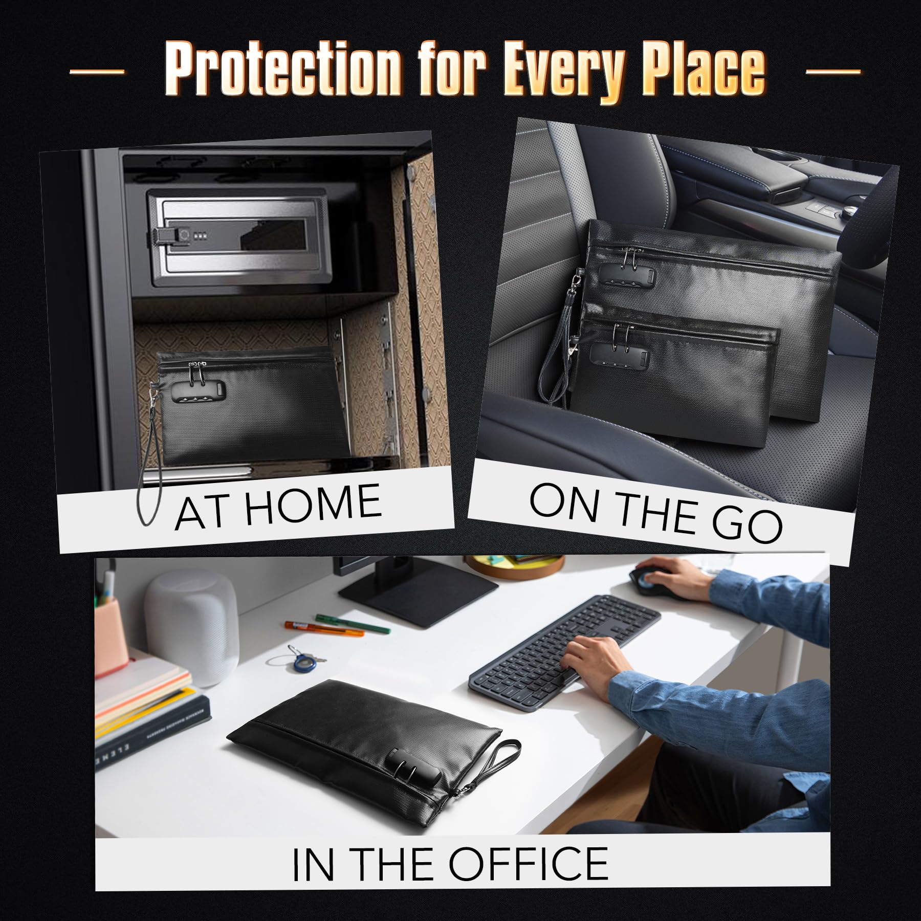 CarryWise two-pack set is ideal for travel and office protection.