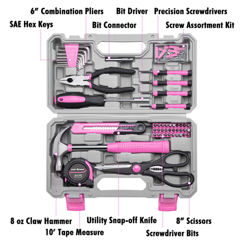 Cartman toolkit contents with hammer, pliers, and screwdrivers for quick fixes