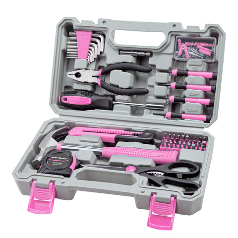 Cartman 126-piece pink case showing organized storage for easy DIY