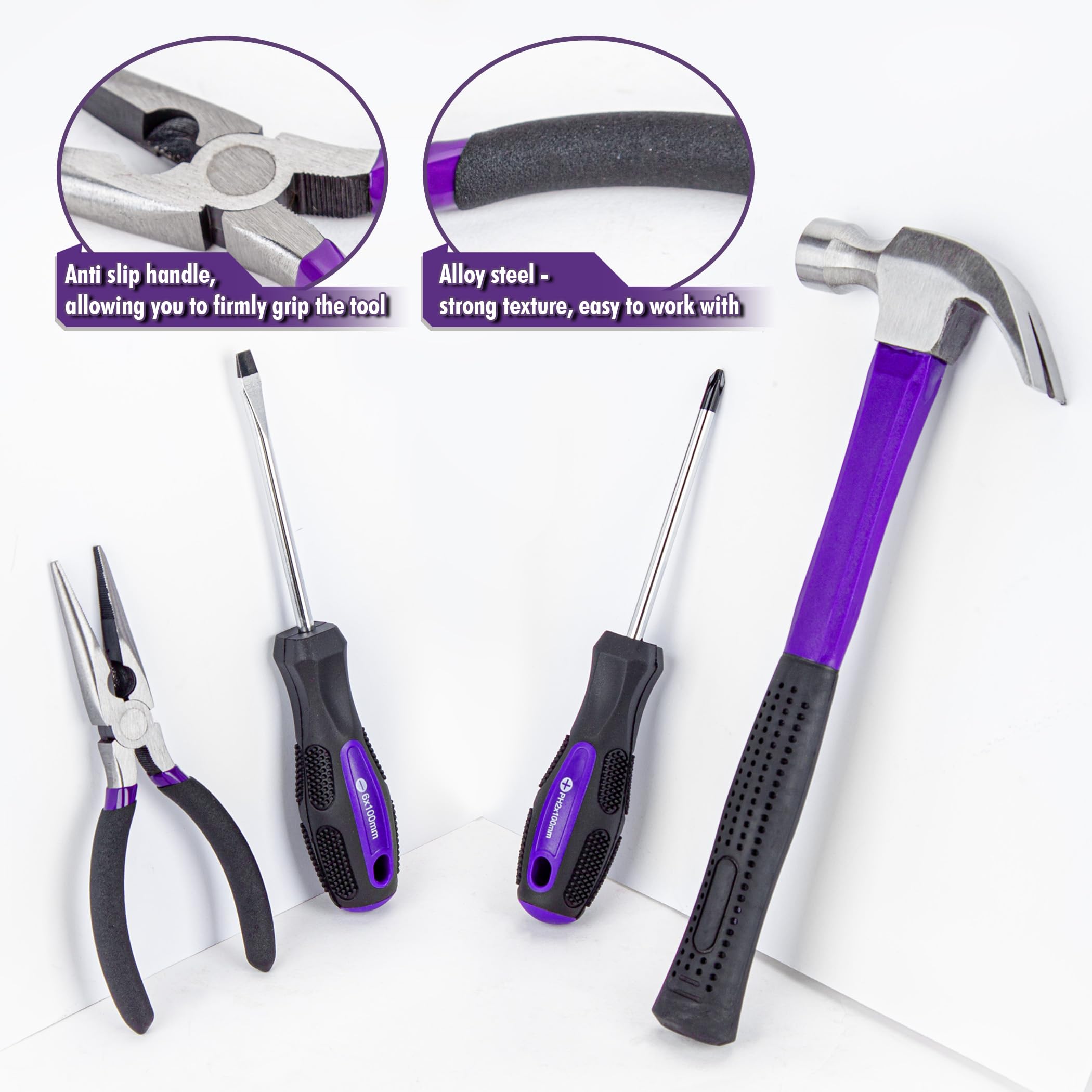 CARTMAN tools close-up heat-treated metal for long-lasting performance.