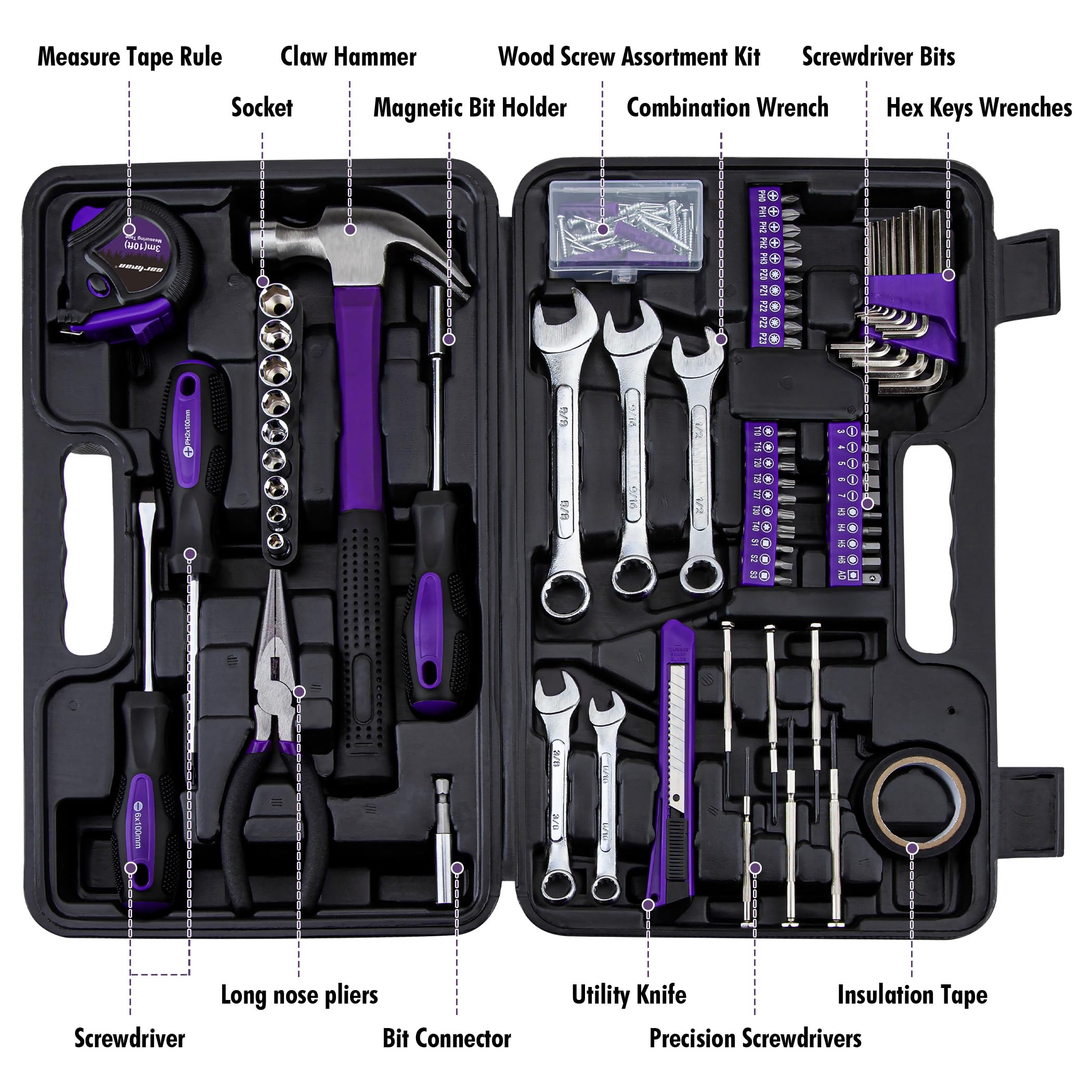 CARTMAN tool set with tools spread out for home repairs and automotive projects.