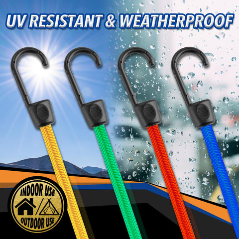 Cartman 32-inch bungee cord with durable hooks for heavy loads