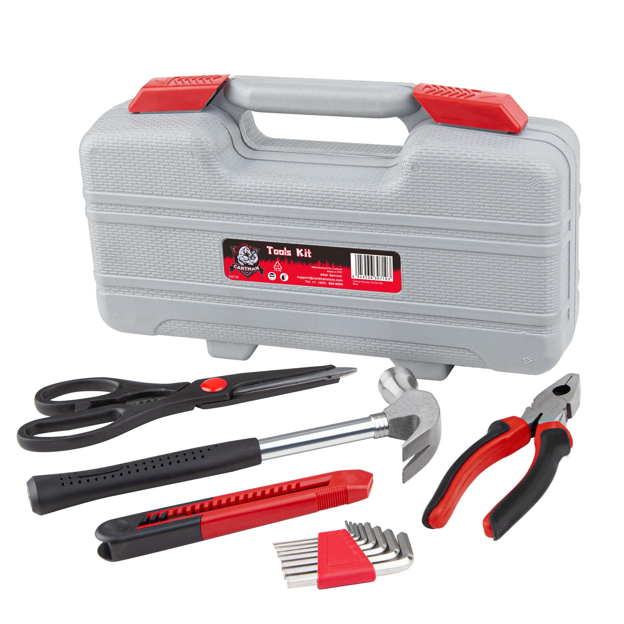 CARTMAN 39-piece tool set ready for DIY projects at home