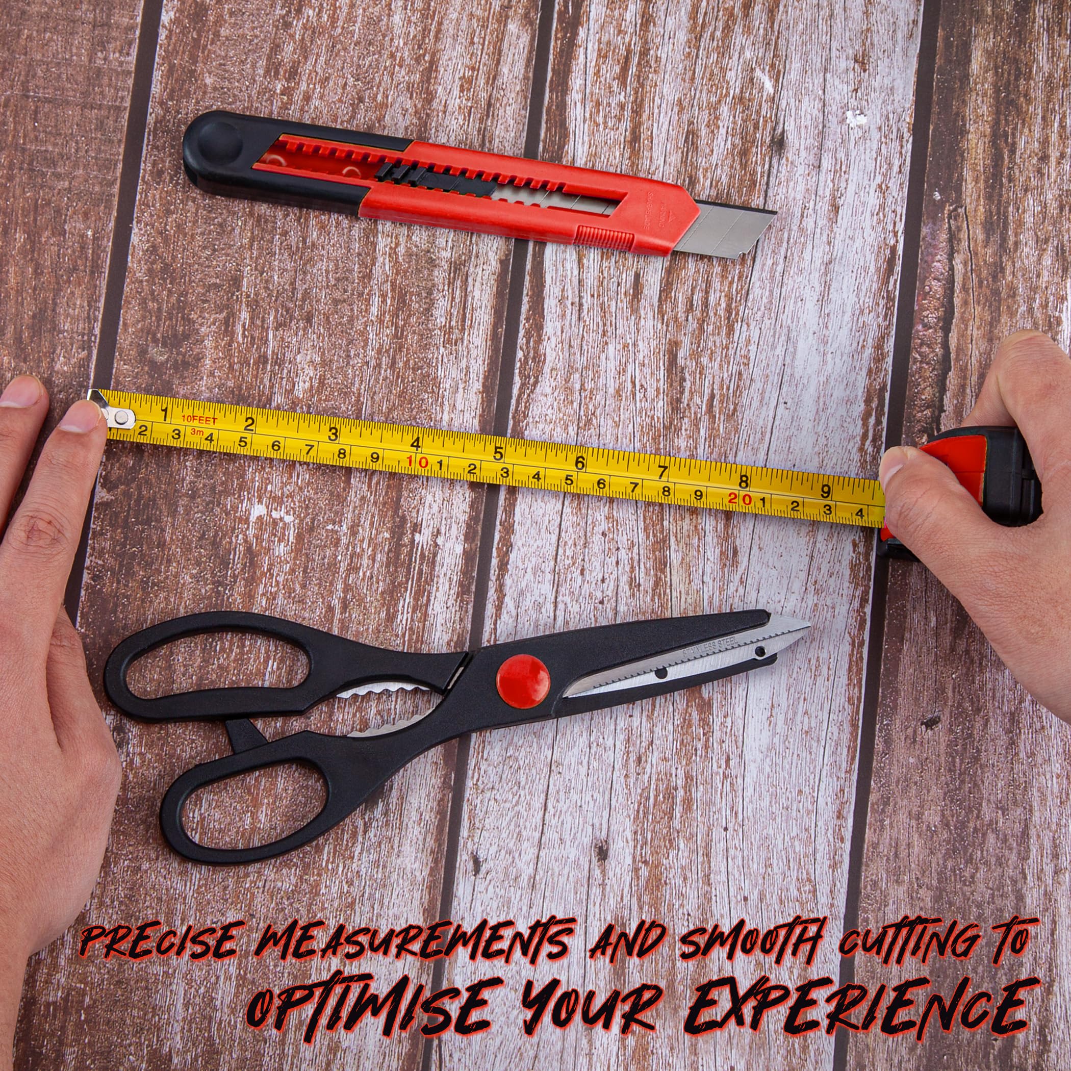 CARTMAN 39-piece tool set tape measure for accurate layouts