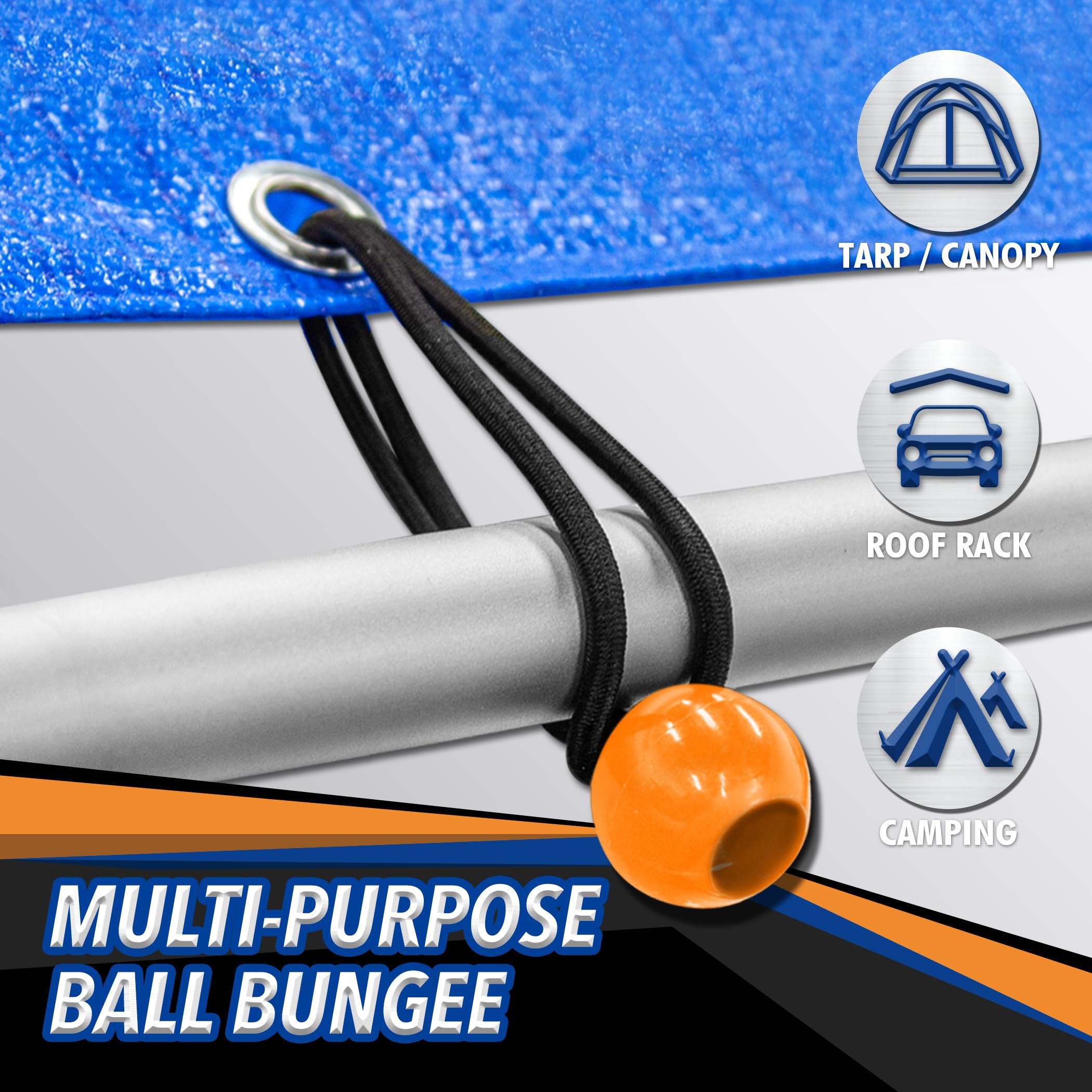 Cartman 40-inch bungee cord designed for large securing tasks