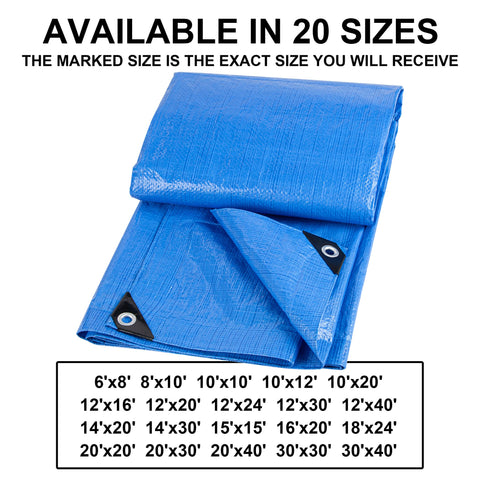 CARTMAN lightweight tarp ideal for short-term protection when not in use.