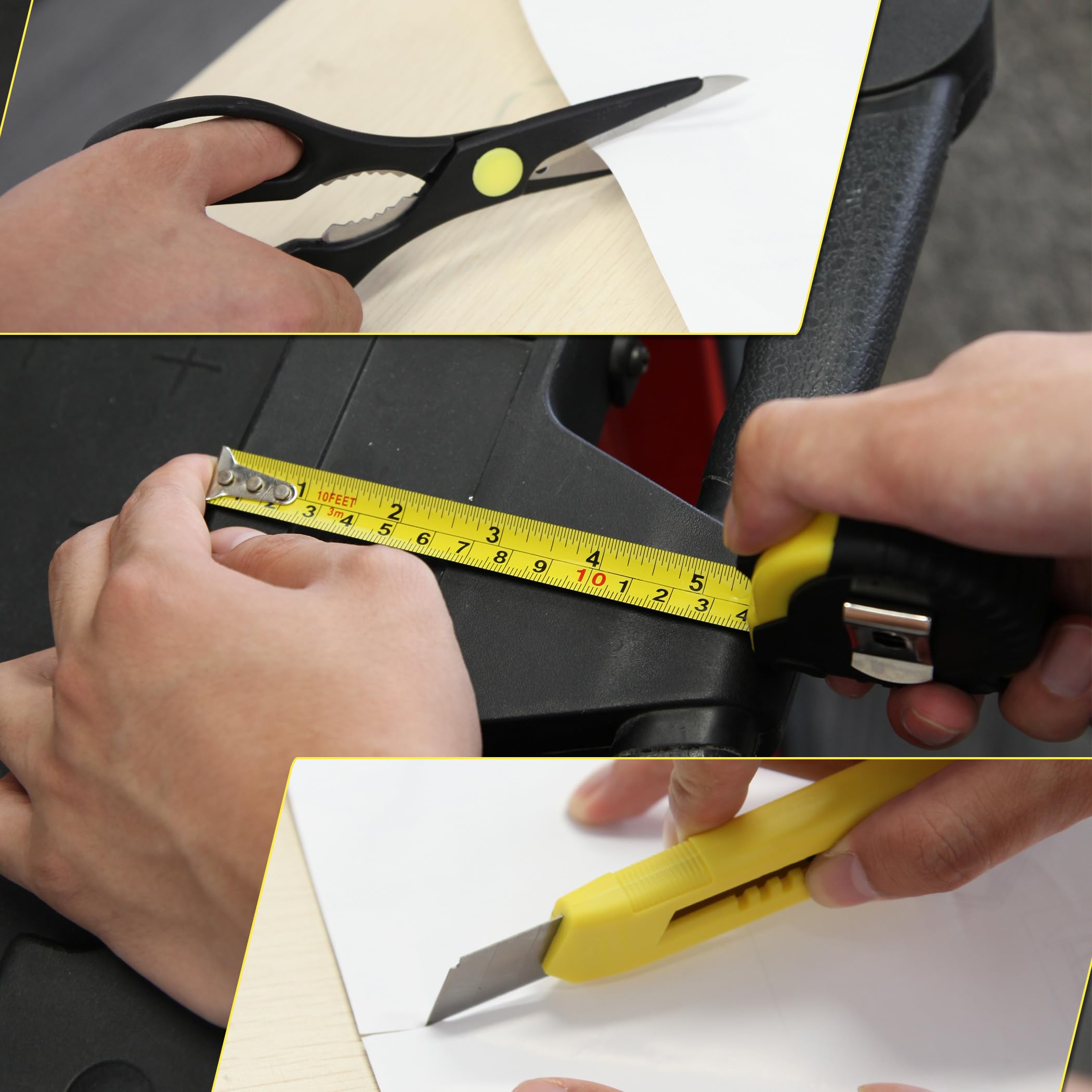 Cartman organized toolkit inside case helps neat storage.