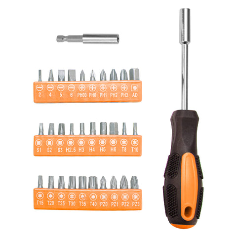 Cartman plastic toolbox storage case keeps tools neatly organized and portable.