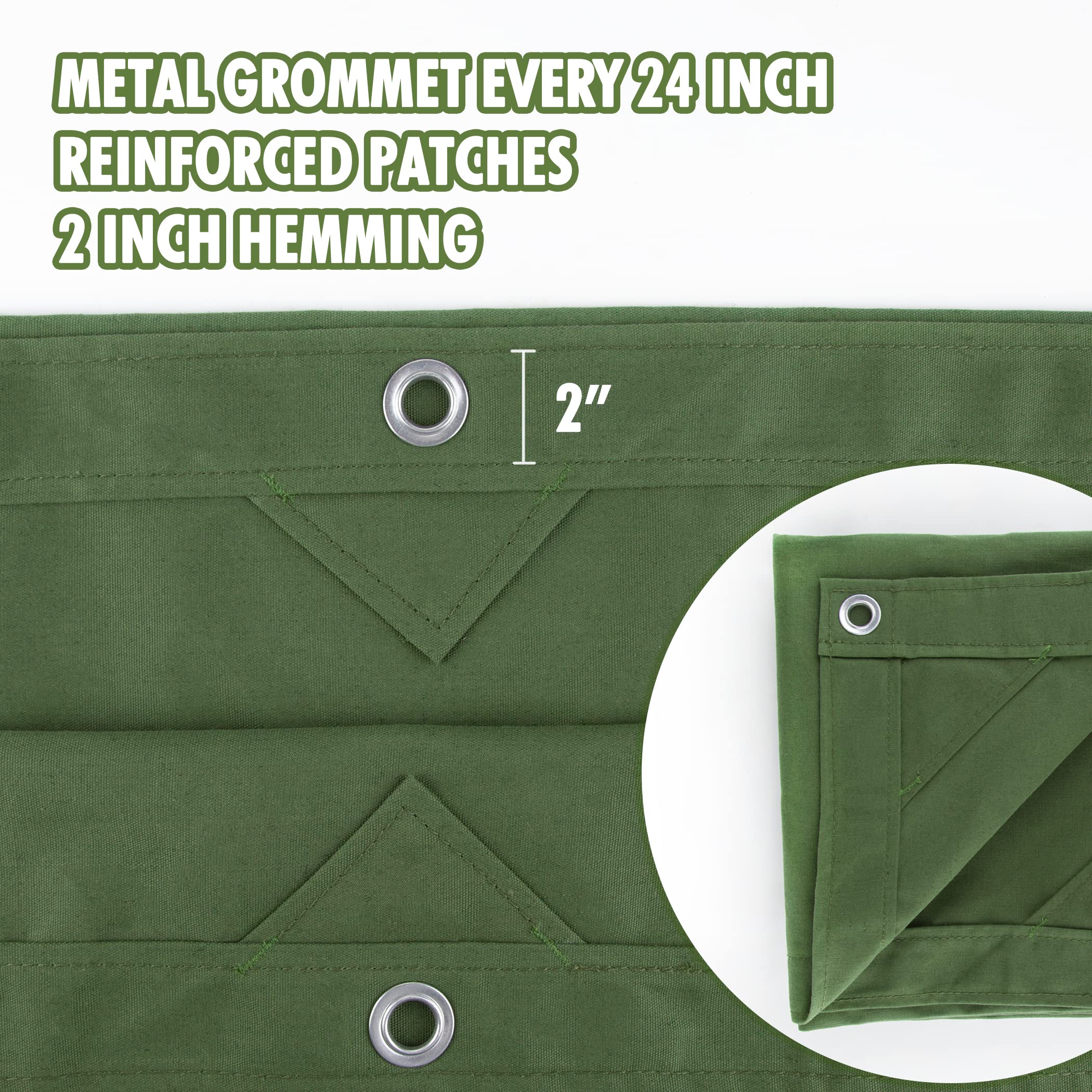 Cartman rustproof-aluminum-grommets highlight durable tie-down points for all weather.