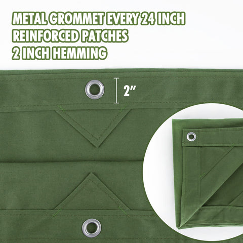 Cartman rustproof-aluminum-grommets highlight durable tie-down points for all weather.