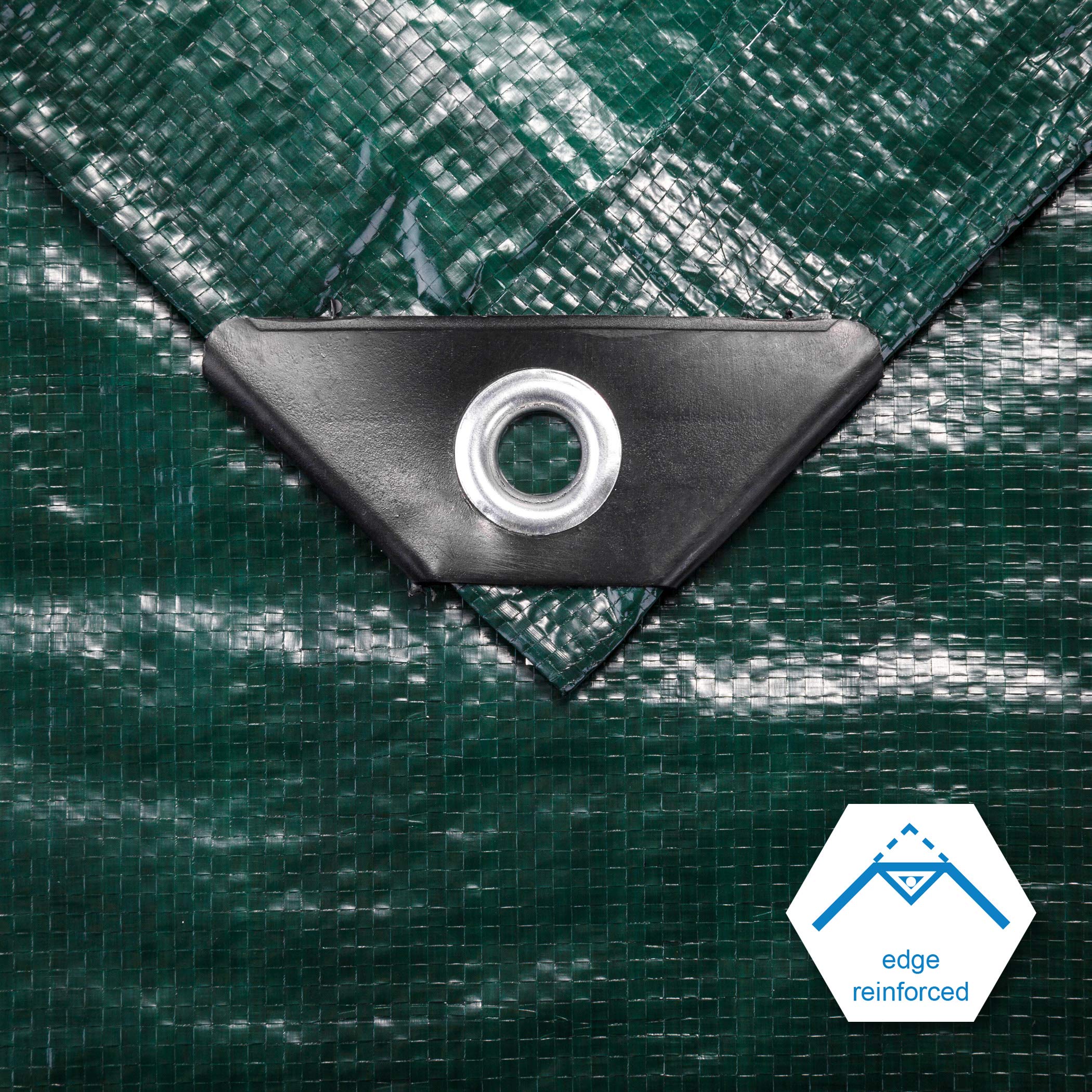 CARTMAN tarp with 36-inch grommets for easy securing and setup.