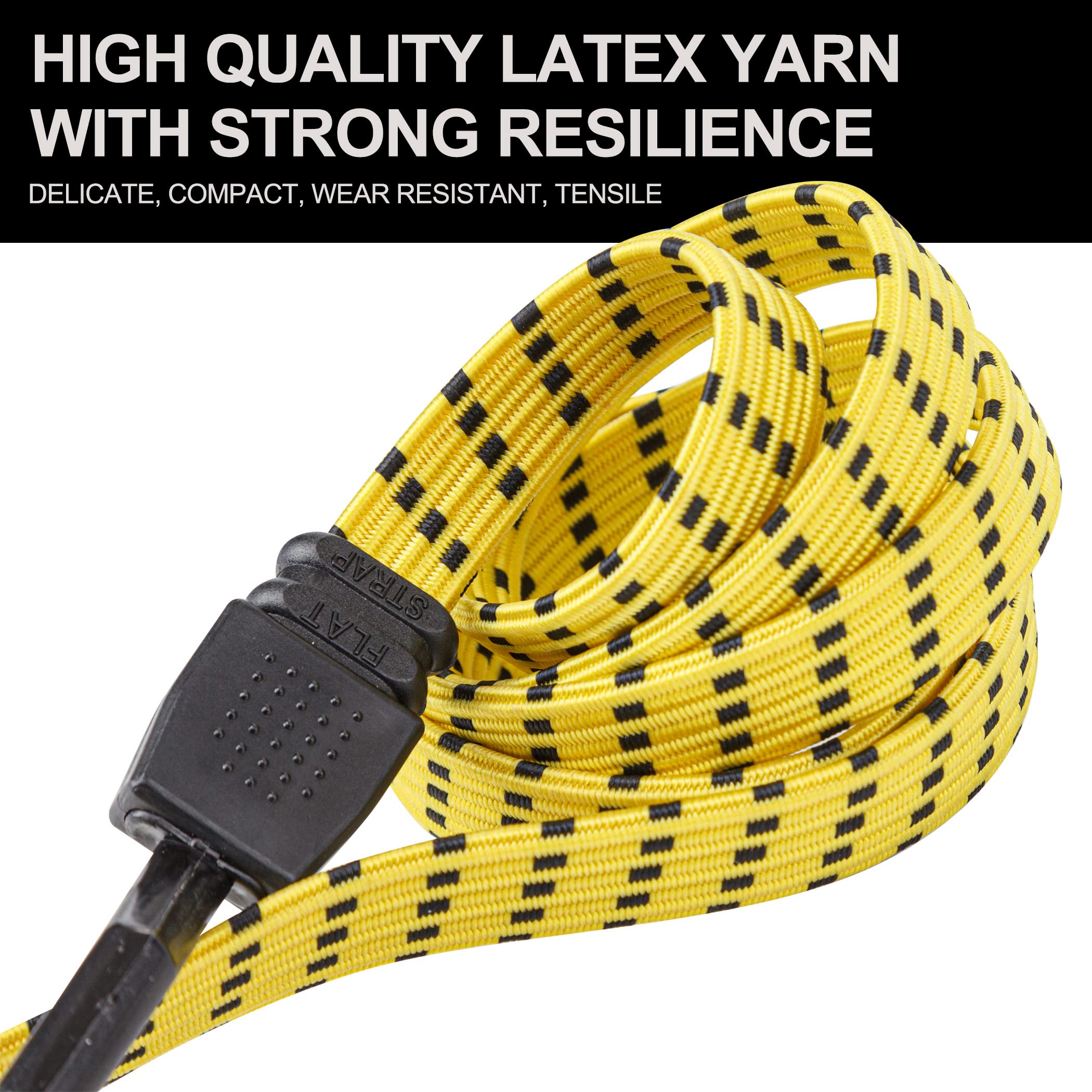 Length adjustable from 4 to 10 feet for versatility