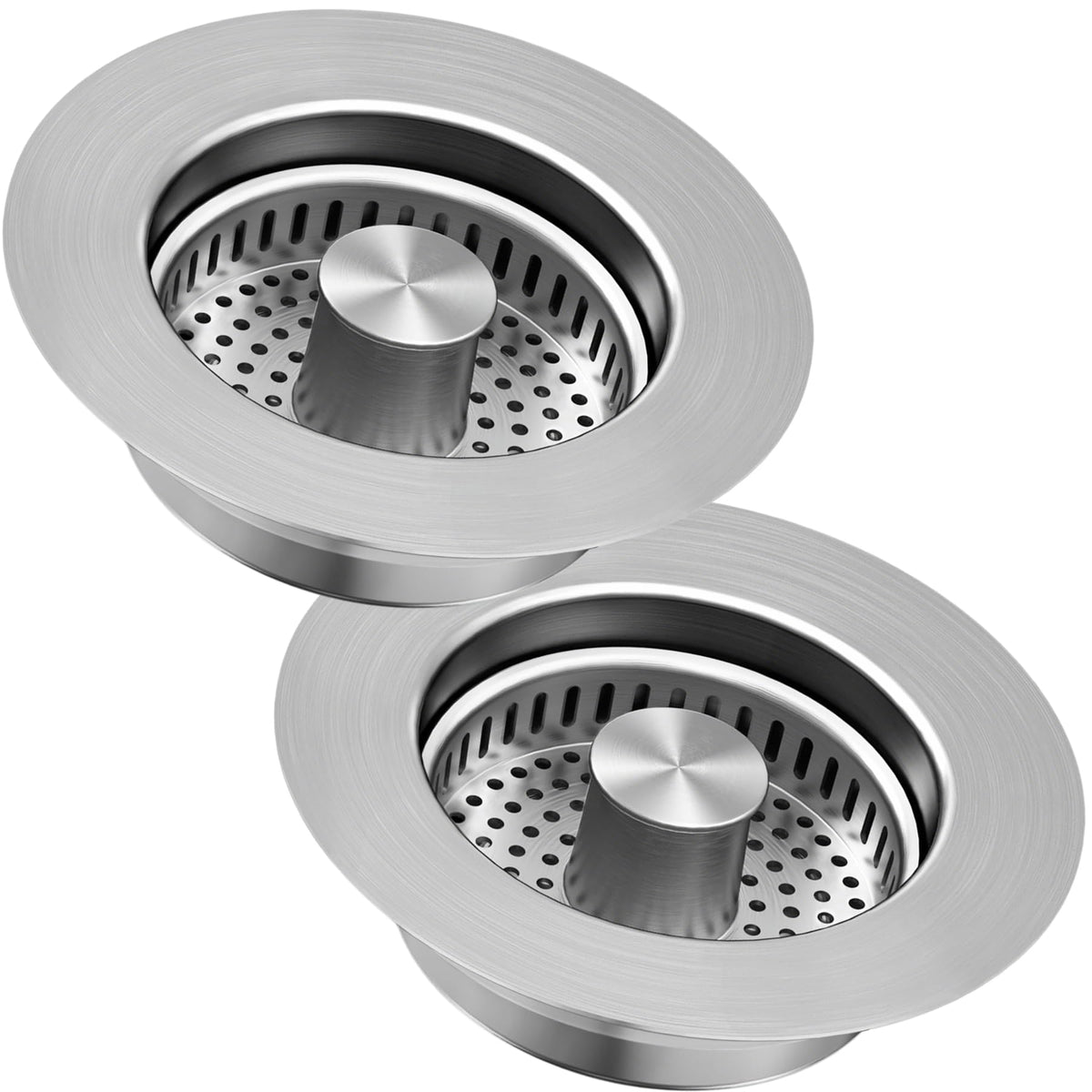 CARUUYI 3-in-1 sink strainer catches food scraps to help prevent clogs.