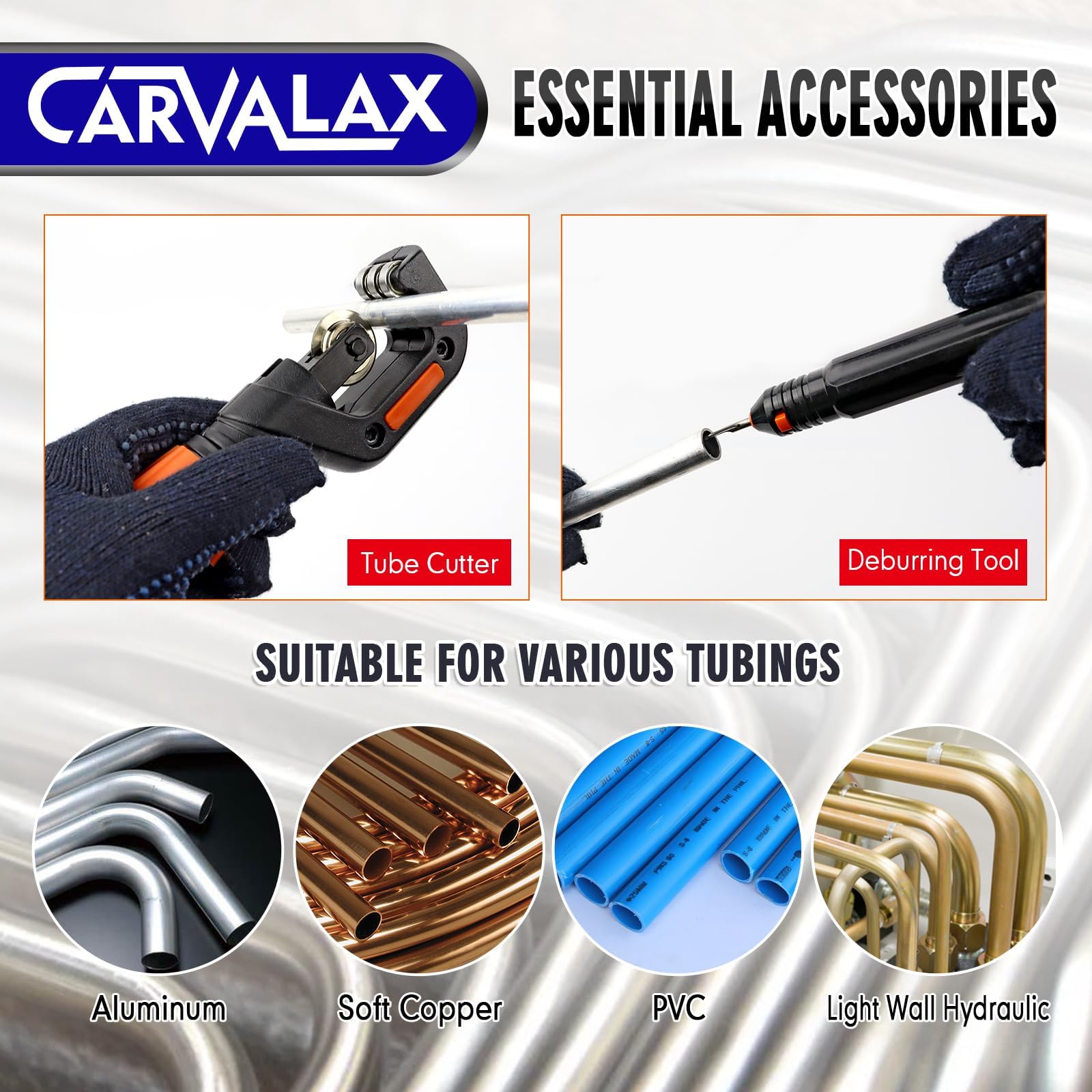 CARVALAX ergonomic handle for reduced fatigue during long bending sessions.