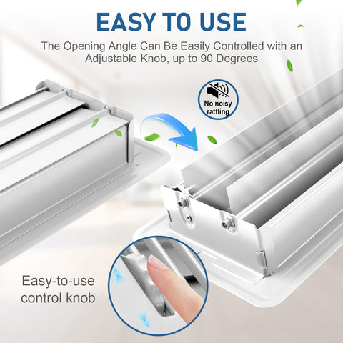 CASAJOY easy-install floor vent cover fits standard openings