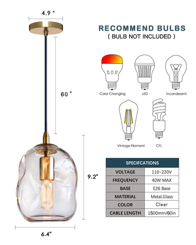 Casamotion adjustable cord pendant allows precise height adjustments