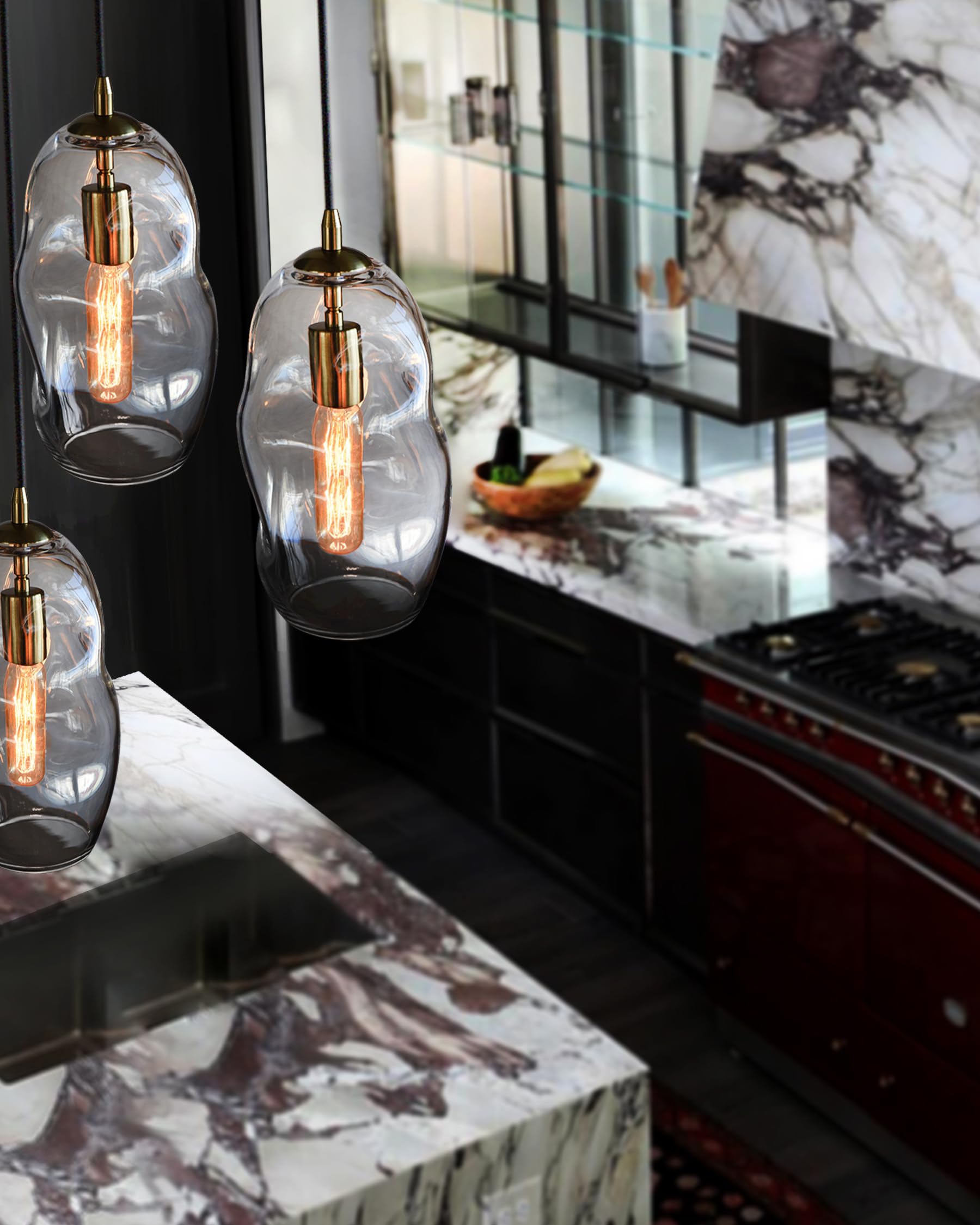 Casamotion pendant light with easy install boosts kitchen style and balance.