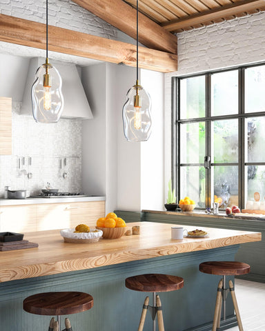 Casamotion modern kitchen island light for dining spaces.