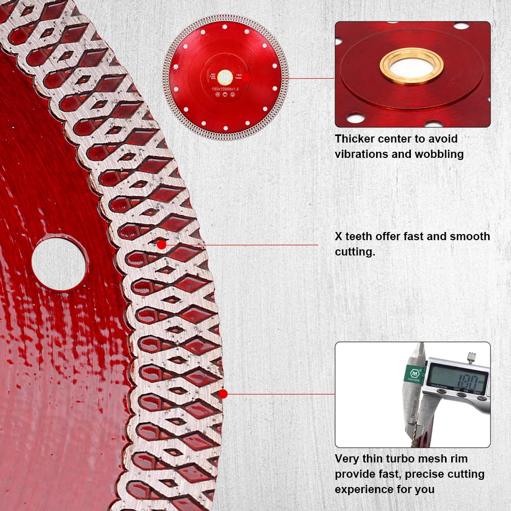 Casaverde tile blade for dry cutting demonstrating versatile performance