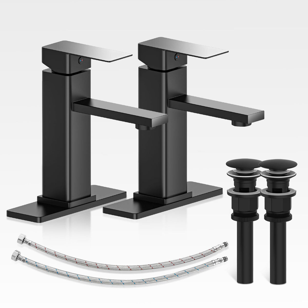 Casavilla matte black faucet shown for modern bathroom styling with easy maintenance.