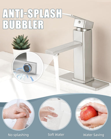 Casavilla bathroom faucet pop-up drain detail highlights easy maintenance