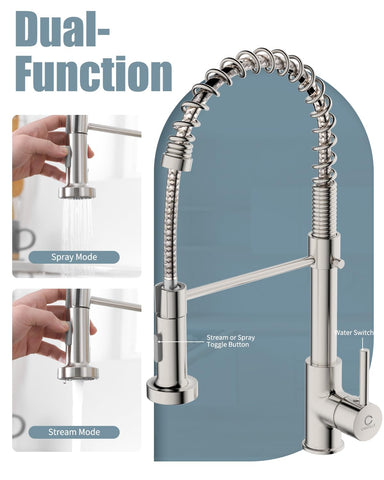 Casavilla single-handle operation simplifies temperature and flow control.