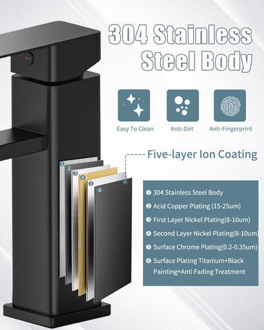 Casavilla SUS304 stainless steel body resists corrosion and wear.