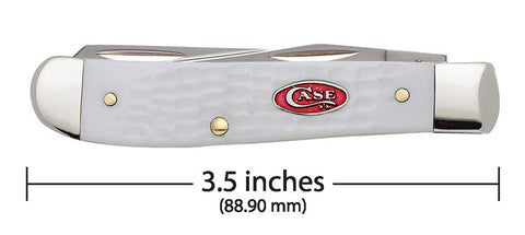 Case Sparxx white jigged mini trapper with spey blade for versatile tasks