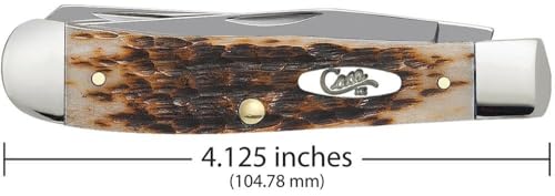 Case XX WR Amber Bone Trapper with spey blade for versatile utility