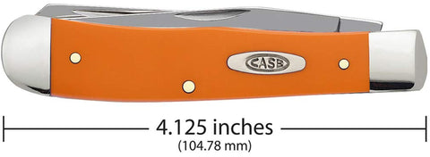 Case XX WR orange synthetic trapper with spey blade for utility tasks on the go.