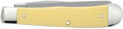 Case XX WR yellow synthetic trapper spey blade for general utility tasks