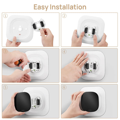 CaseBot installation diagram for Ecobee Premium 2022 wall plate