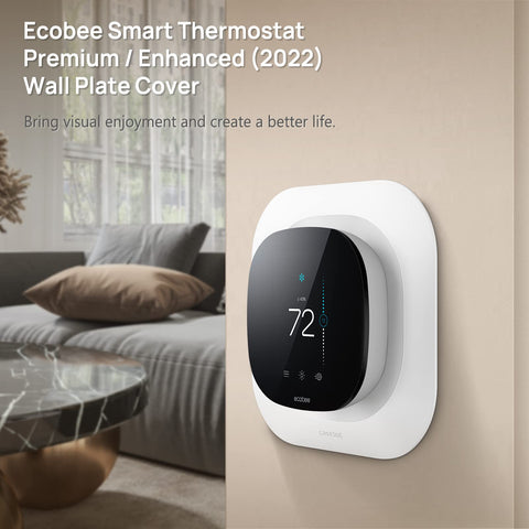 CaseBot Ecobee Premium 2022 wall plate matte finish in modern space
