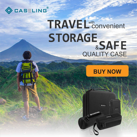 Caseling case only design preserves space while protecting gear on trips.