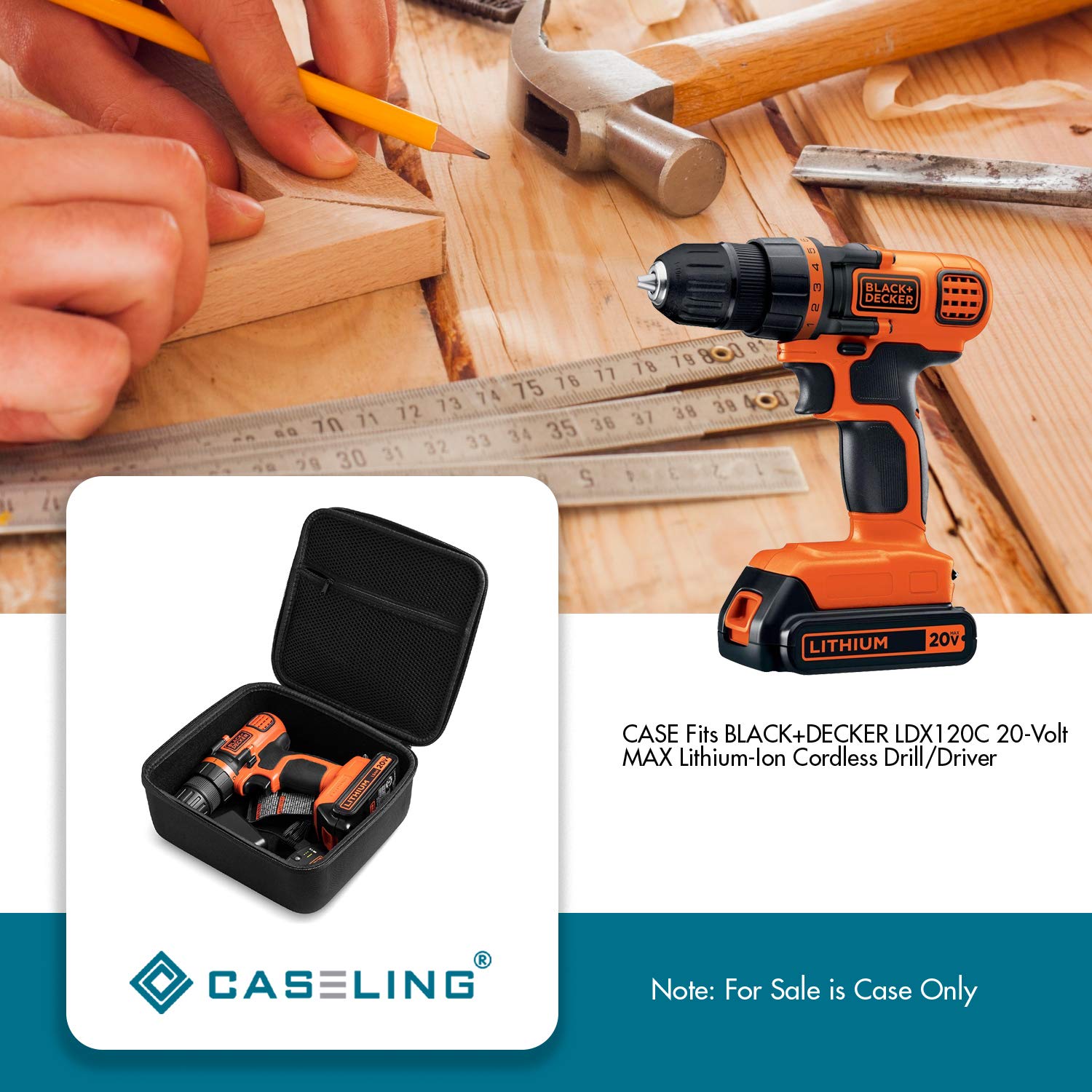 Caseling durable carry handle makes transport easy on the go.