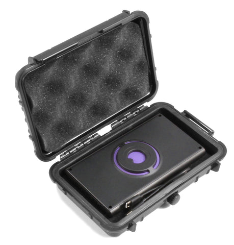 Casematix rugged waterproof imaging case with lid-closed design protecting Walabot DIY on job sites