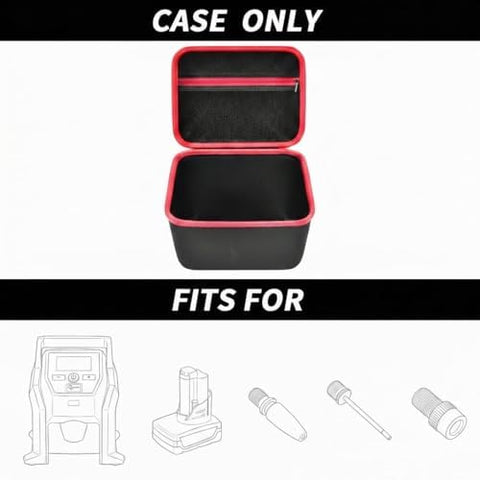 Casmilee inflator case open view showing padded interior