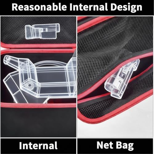 Casmilee 2475-20 inflator case side mesh pocket for batteries