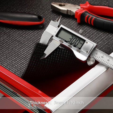 CASOMAN 1-year warranty card accompanying the toolbox liner.