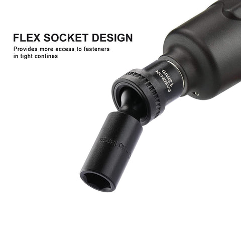 CASOMAN 16mm deep socket for 1/2 drive, precise fit and durable steel