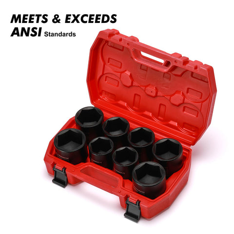 CASOMAN 1/2-in drive shallow socket 2-inch for large fasteners.