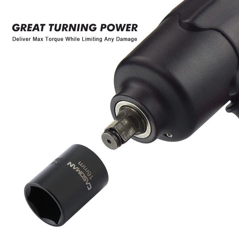 Casoman 15mm socket with laser-etched size for quick selection