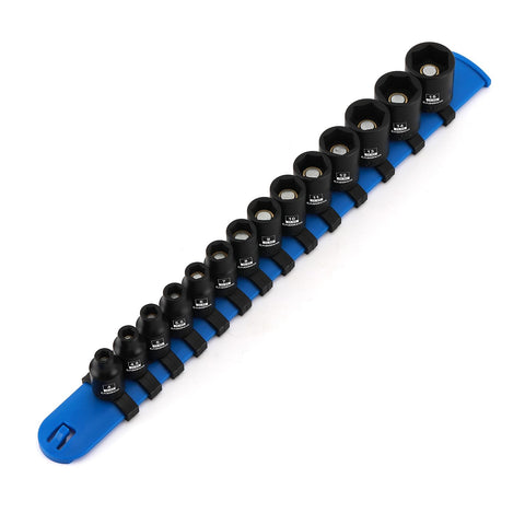 CASOMAN 14-piece metric socket set with magnetic tips for steady fastener retention.